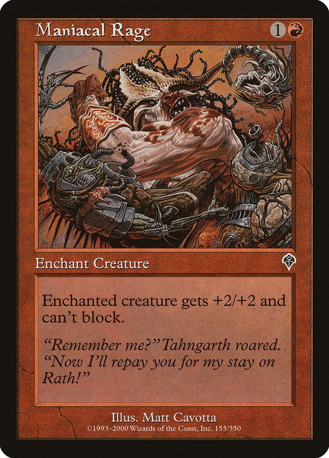 MTG Card Title: Maniacal Rage INV/155
