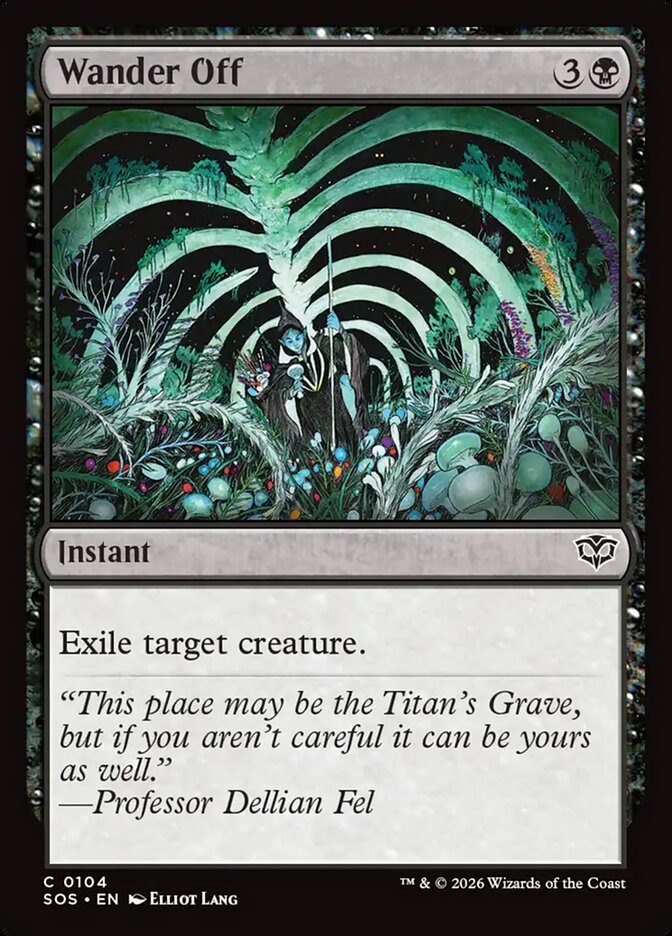 MTG Card Title: Wander Off SOS/104