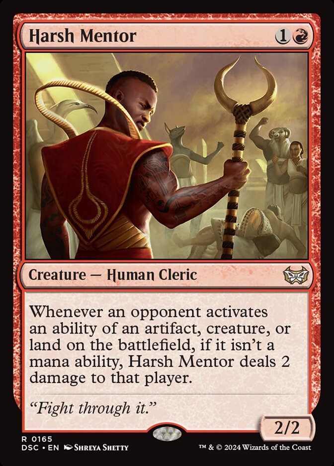 MTG Card Title: Harsh Mentor DSC/165