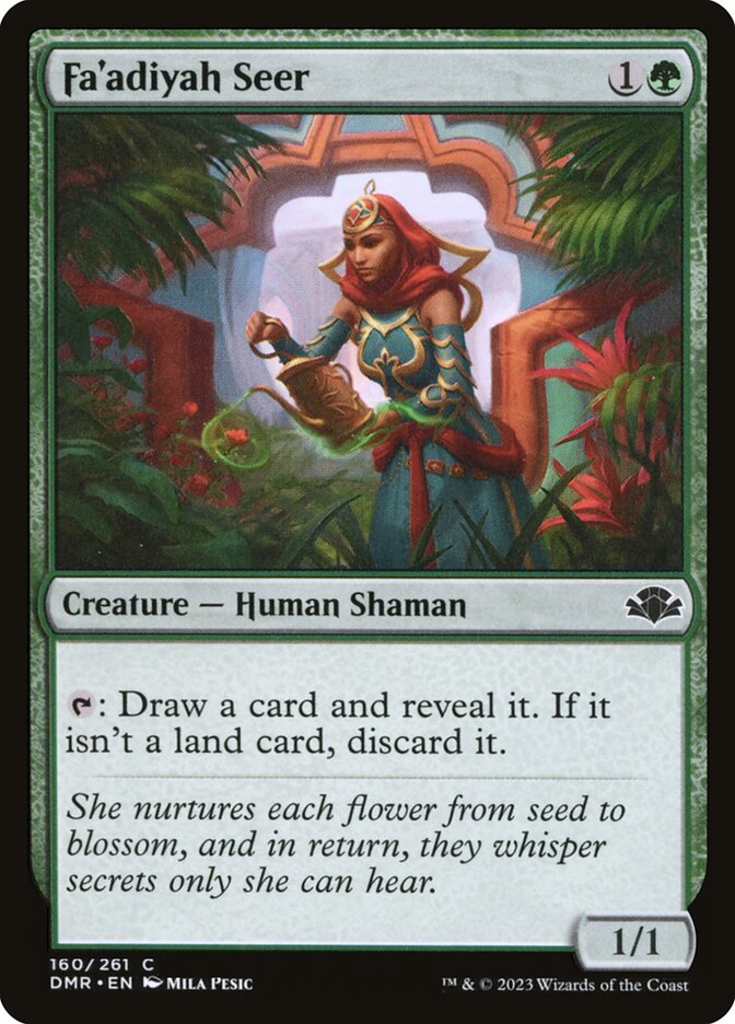 MTG Card Title: Fa'adiyah Seer DMR/160