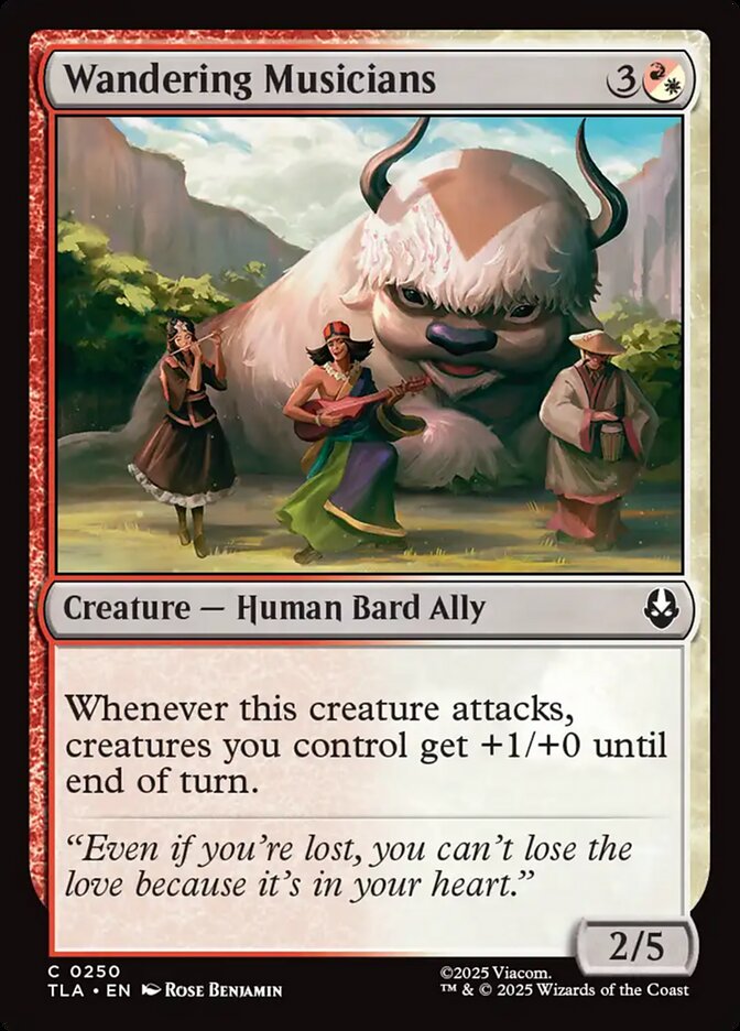 MTG Card Title: Wandering Musicians TLA/250