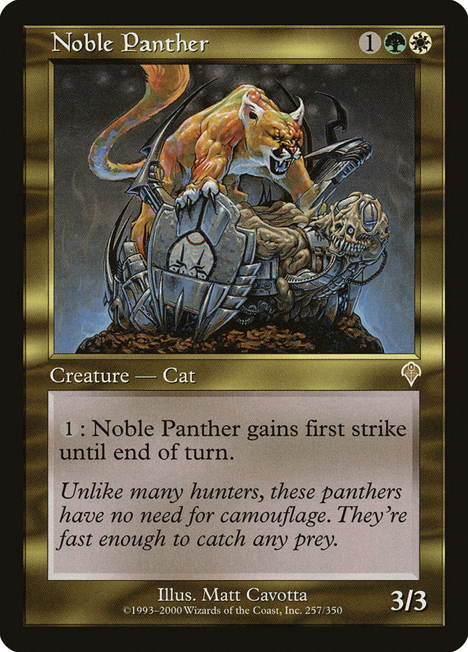 MTG Card Title: Noble Panther INV/257