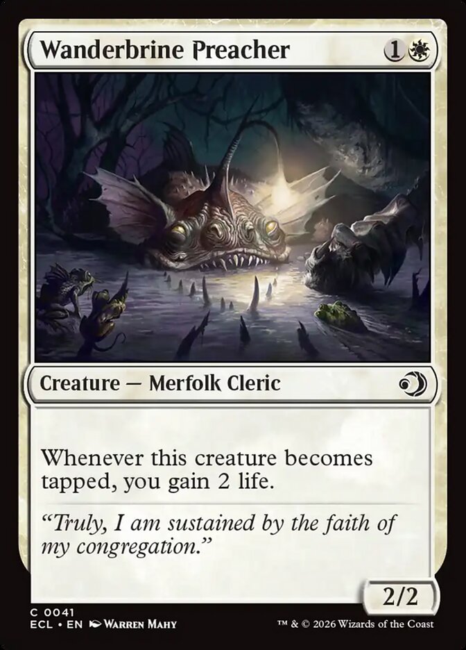 MTG Card Title: Wanderbrine Preacher ECL/41