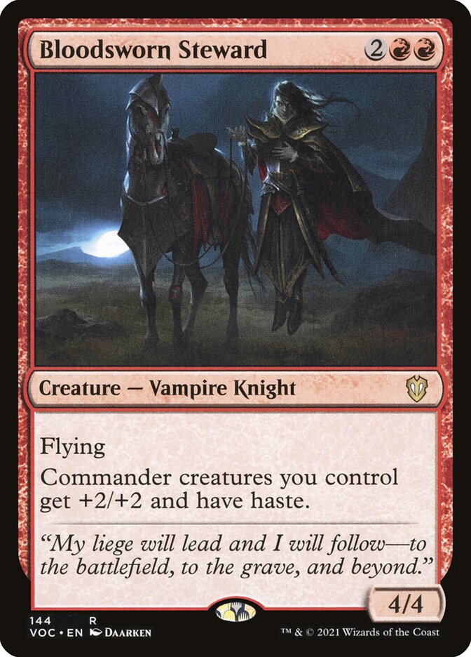 MTG Card Title: Bloodsworn Steward VOC/144
