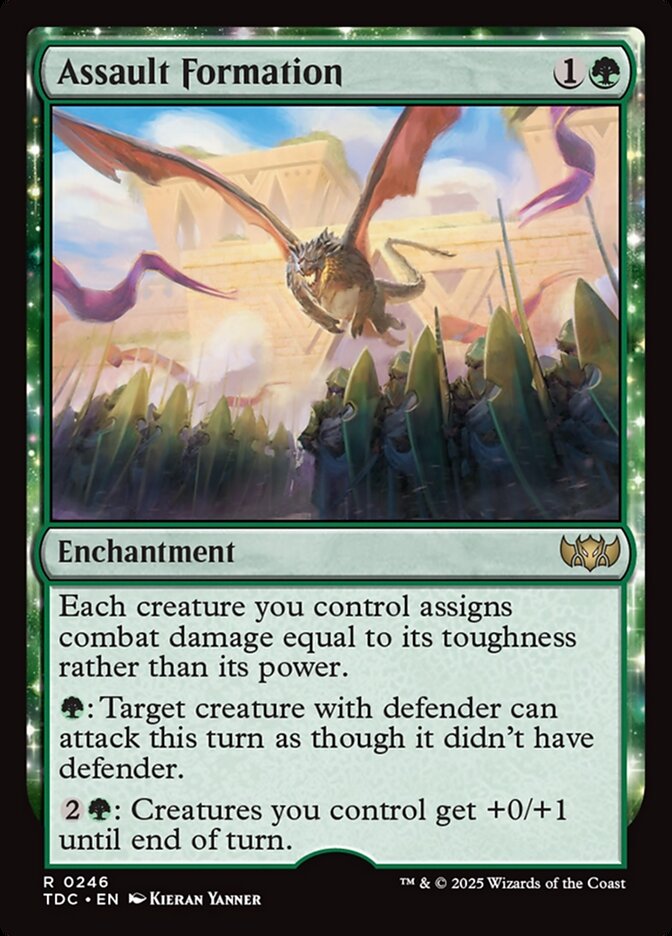 MTG Card Title: Assault Formation TDC/246