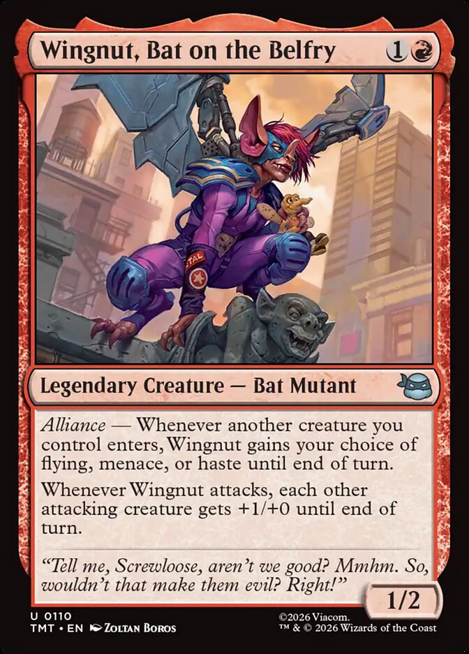 MTG Card Title: Wingnut, Bat on the Belfry TMT/110