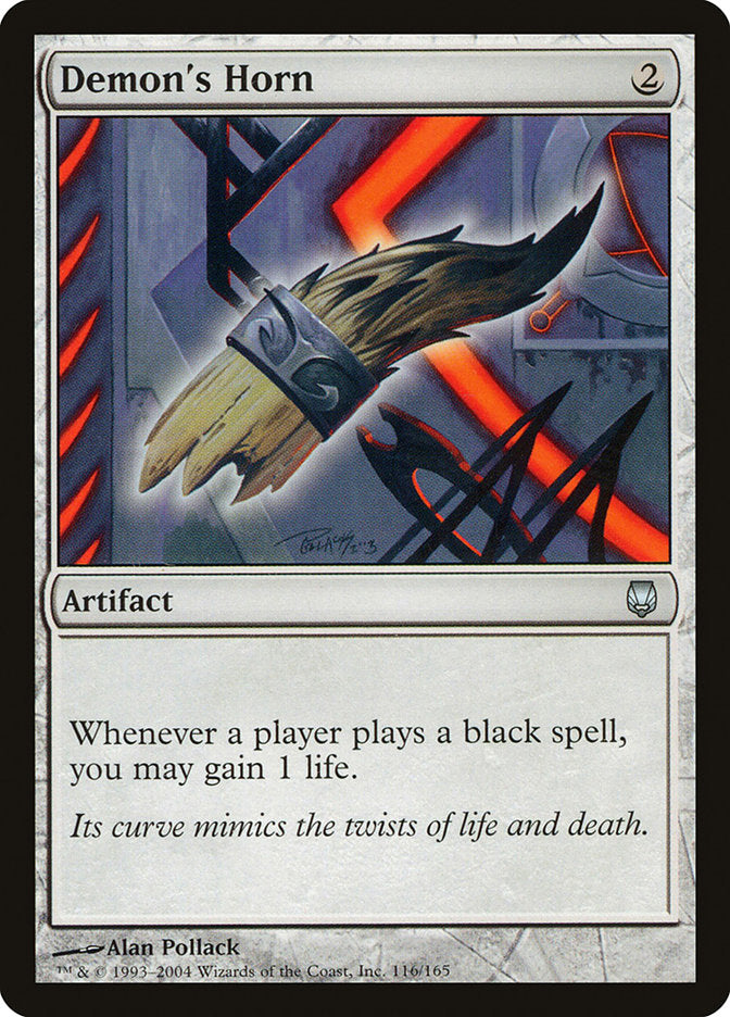 MTG Card Title: Demon's Horn DST/116