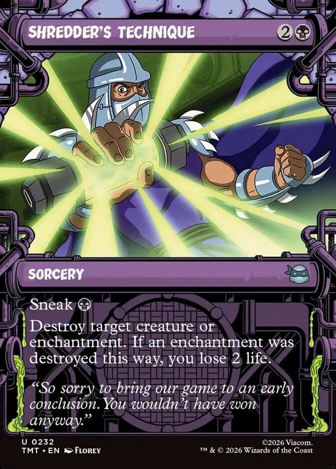 MTG Card Title: Shredder's Technique TMT/232