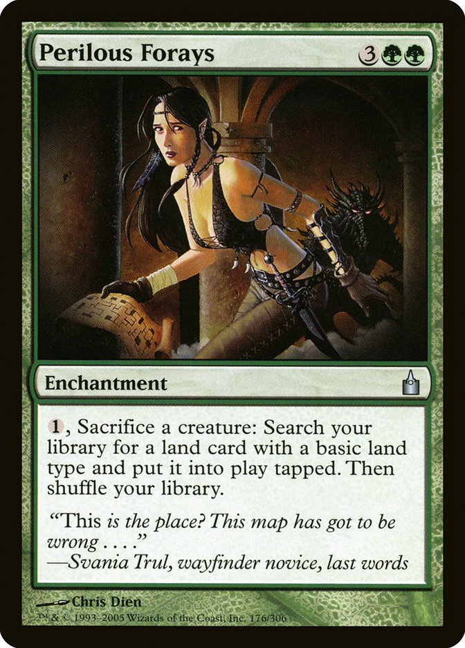 MTG Card Title: Perilous Forays RAV/176