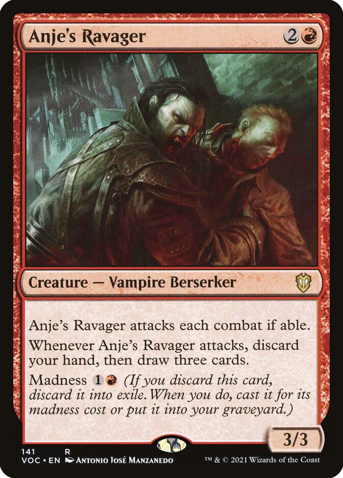 MTG Card Title: Anje's Ravager VOC/141
