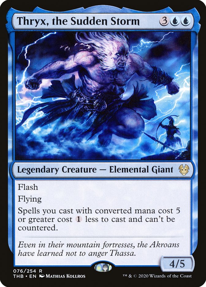 MTG Card Title: Thryx, the Sudden Storm THB/76