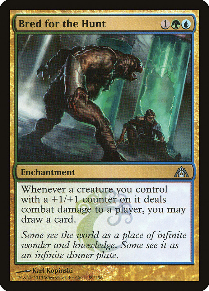 MTG Card Title: Bred for the Hunt DGM/59