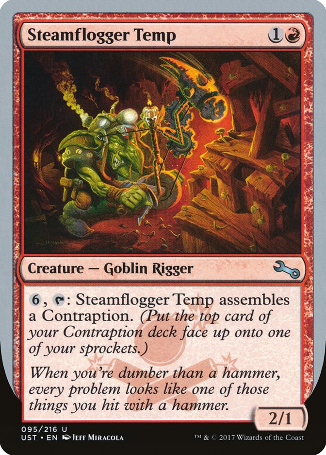 MTG Card Title: Steamflogger Temp UST/95
