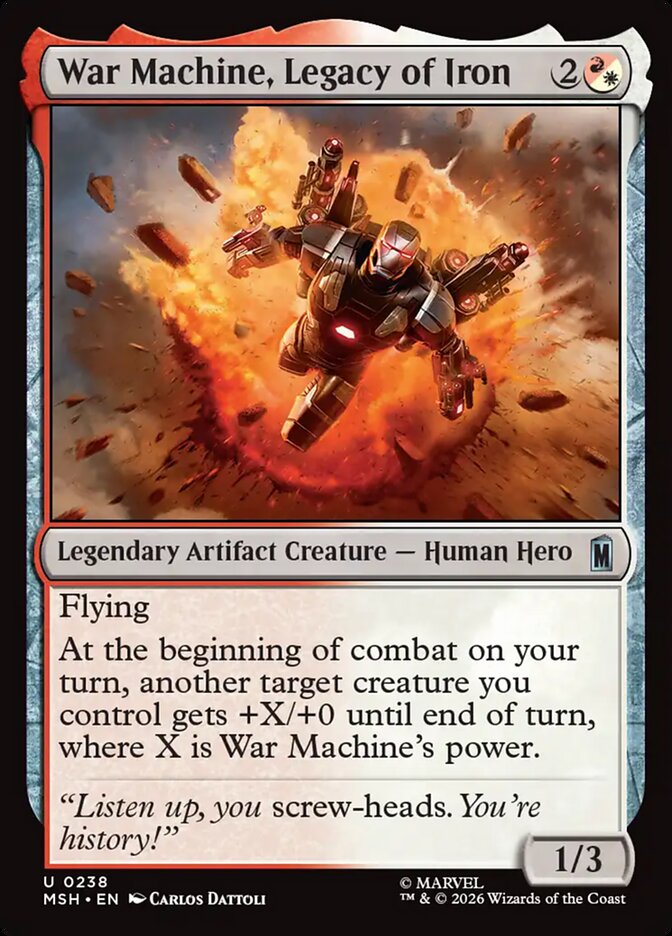 MTG Card Title: War Machine, Legacy of Iron MSH/238