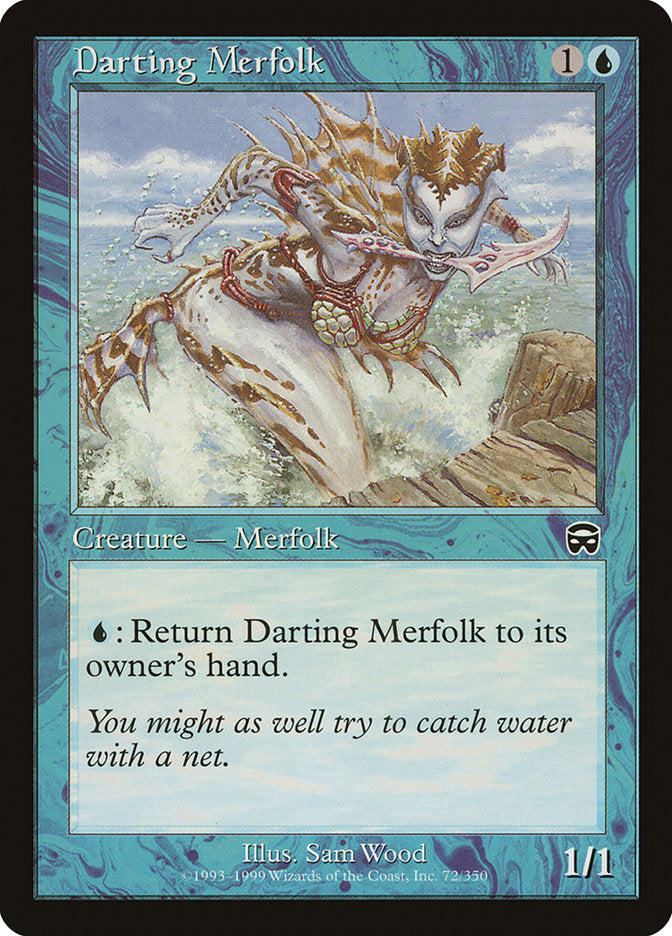 MTG Card Title: Darting Merfolk MMQ/72