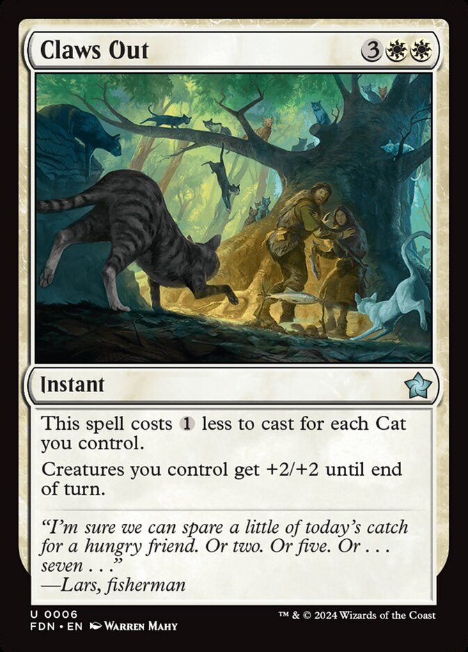 MTG Card Title: Claws Out FDN/6