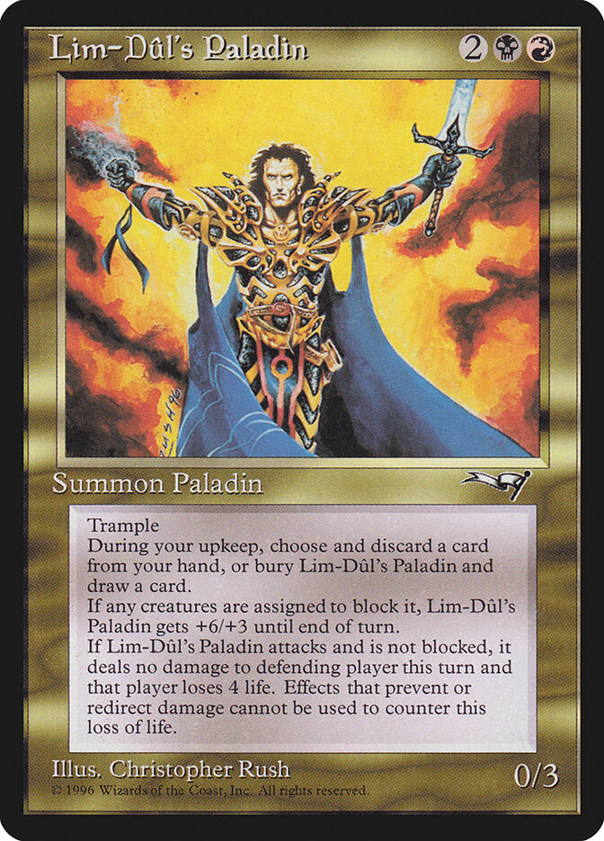 MTG Card Title: Lim-Dûl's Paladin ALL/108