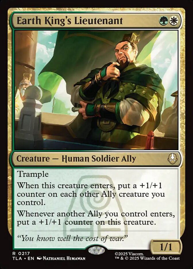 MTG Card Title: Earth King's Lieutenant TLA/217