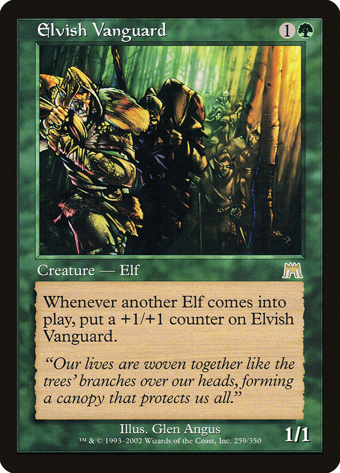 MTG Card Title: Elvish Vanguard ONS/259