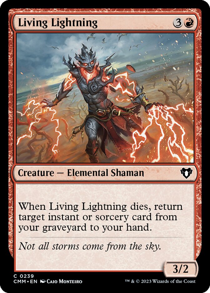 MTG Card Title: Living Lightning CMM/239