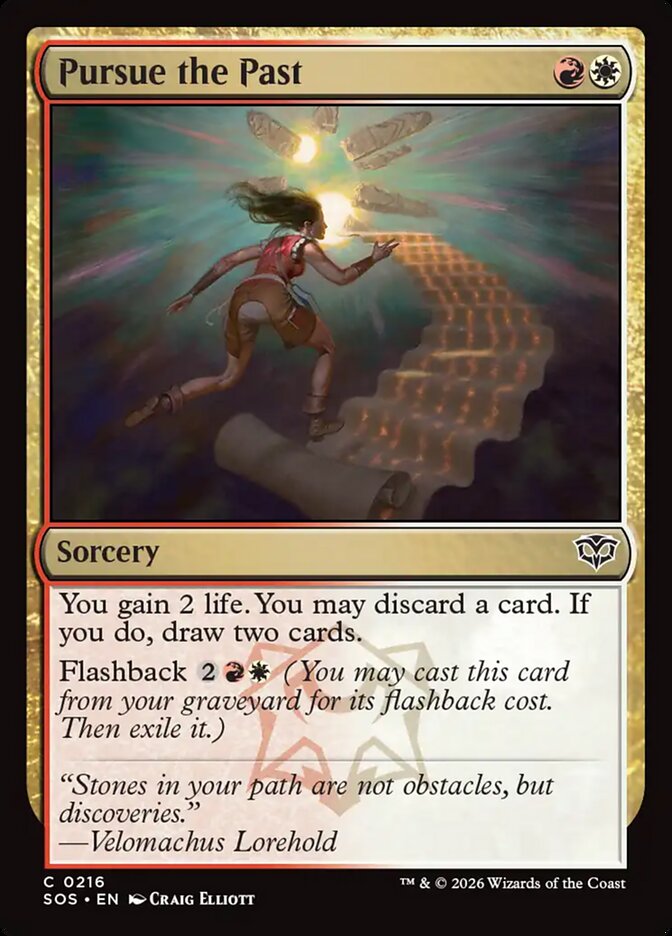 MTG Card Title: Pursue the Past SOS/216