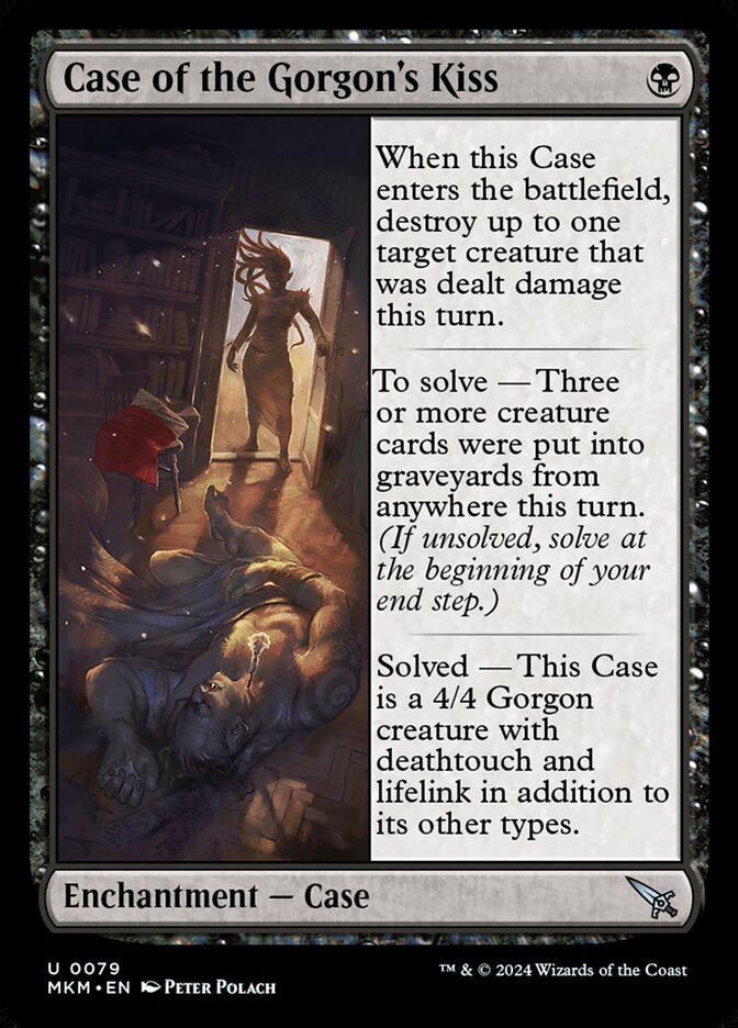 MTG Card Title: Case of the Gorgon's Kiss MKM/79