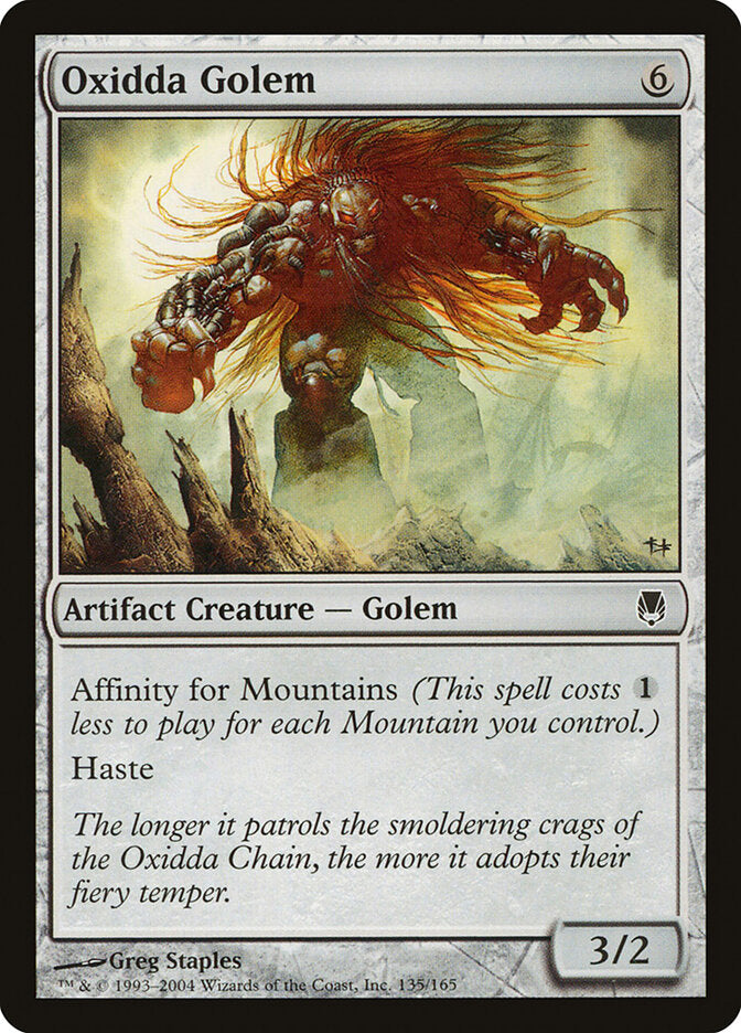 MTG Card Title: Oxidda Golem DST/135