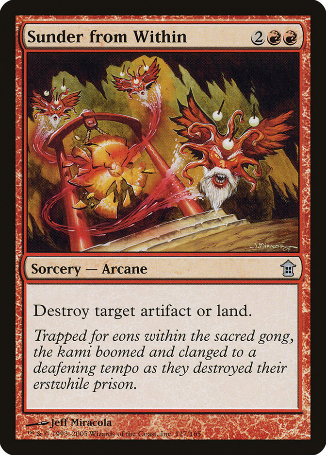 MTG Card Title: Sunder from Within SOK/117