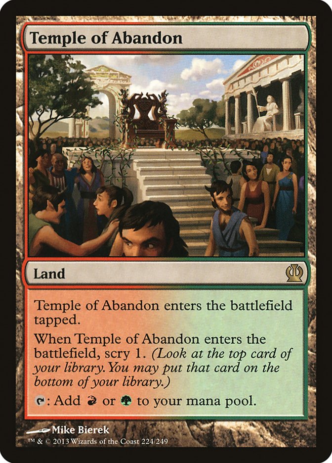 MTG Card Title: Temple of Abandon THS/224