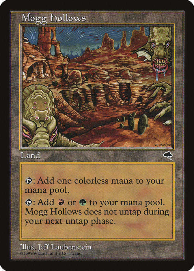 MTG Card Title: Mogg Hollows TMP/320