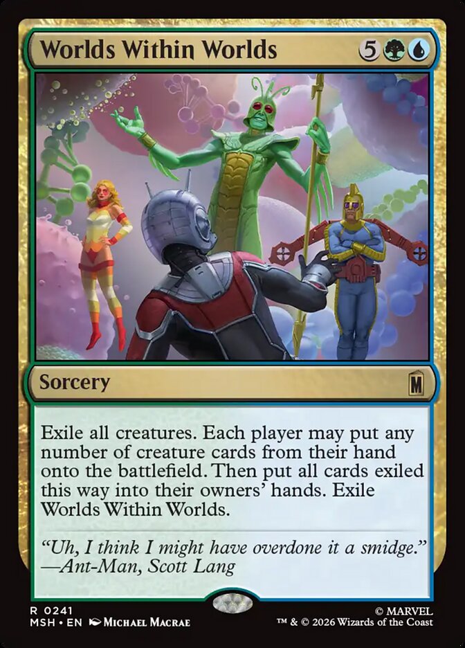 MTG Card Title: Worlds Within Worlds MSH/241