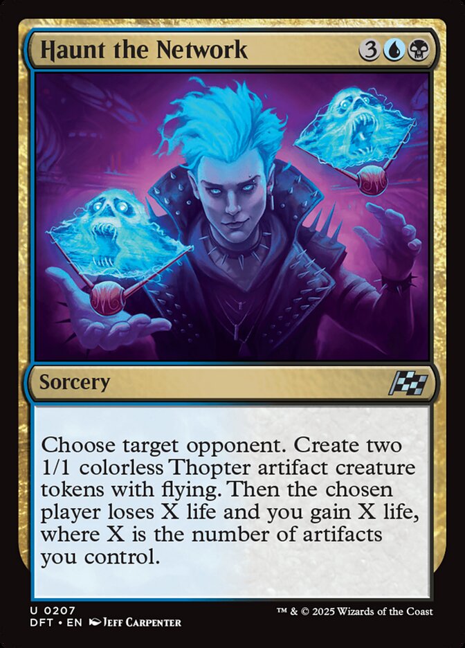 MTG Card Title: Haunt the Network DFT/207