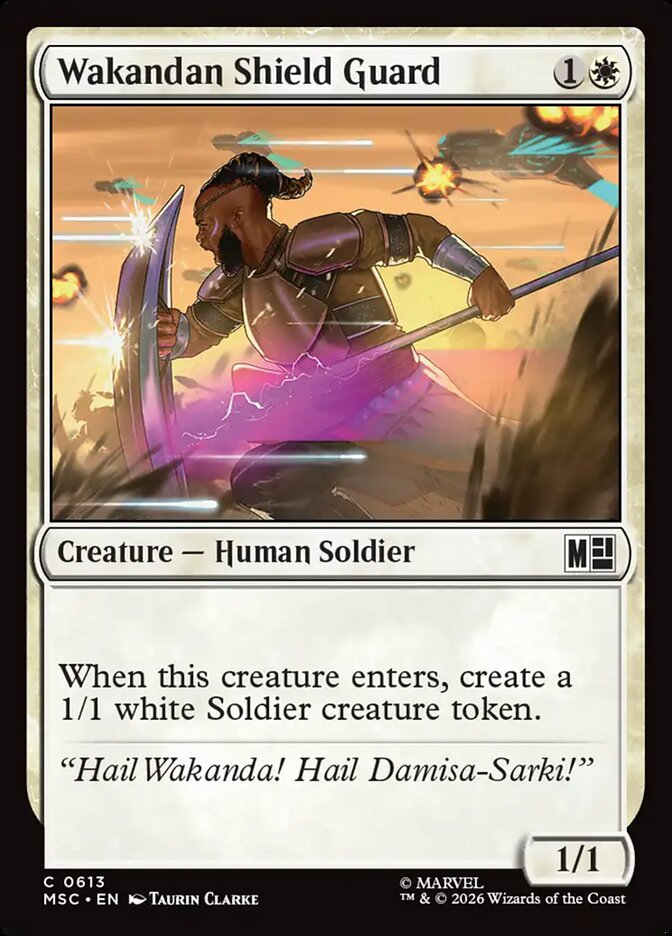 MTG Card Title: Wakandan Shield Guard MSC/613