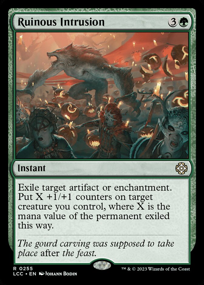 MTG Card Title: Ruinous Intrusion LCC/255