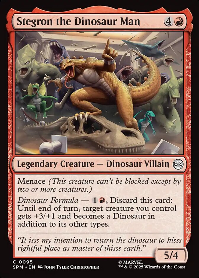 MTG Card Title: Stegron the Dinosaur Man SPM/95