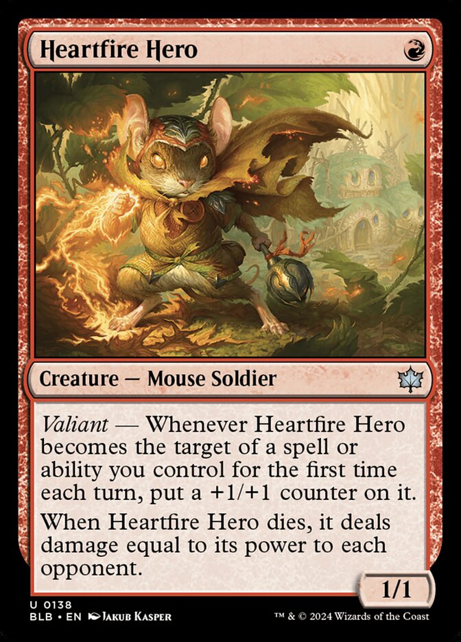 MTG Card Title: Heartfire Hero BLB/138