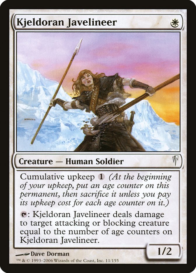 MTG Card Title: Kjeldoran Javelineer CSP/11