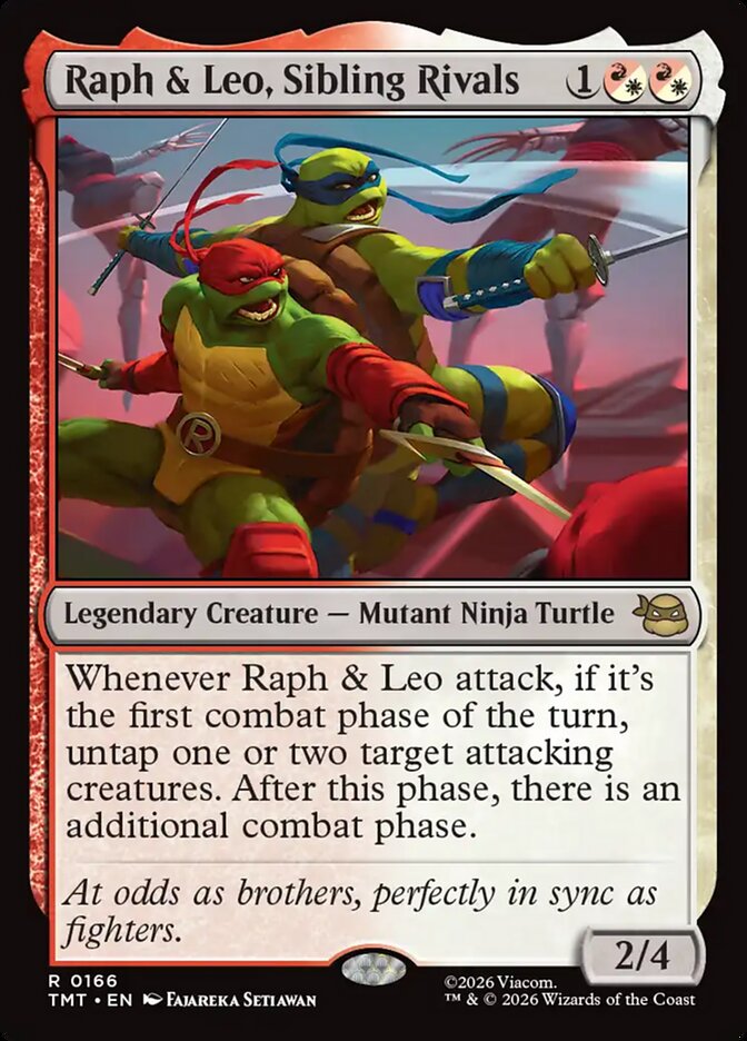 MTG Card Title: Raph & Leo, Sibling Rivals TMT/166