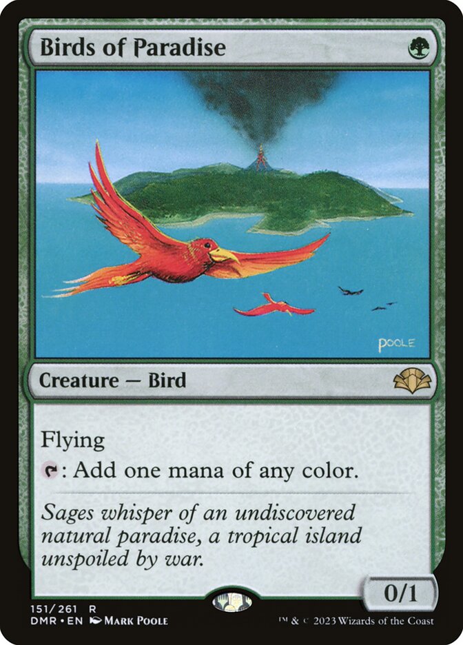 MTG Card Title: Birds of Paradise DMR/151