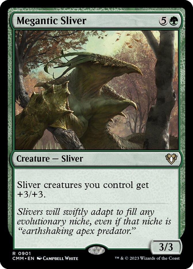 MTG Card Title: Megantic Sliver CMM/901