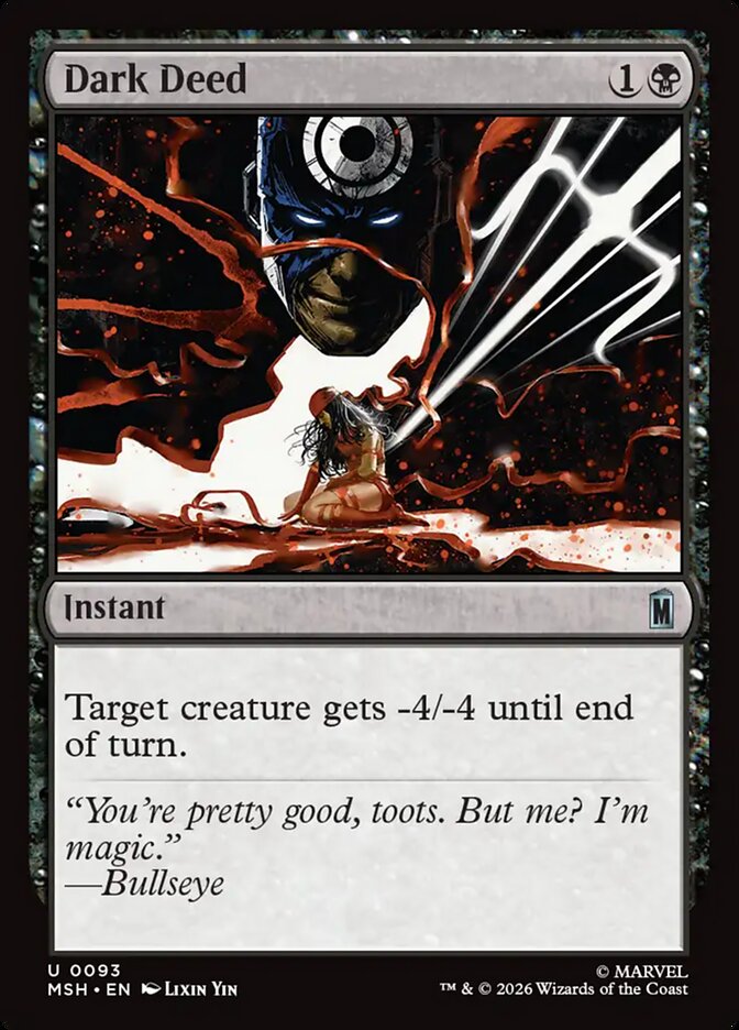 MTG Card Title: Dark Deed MSH/93