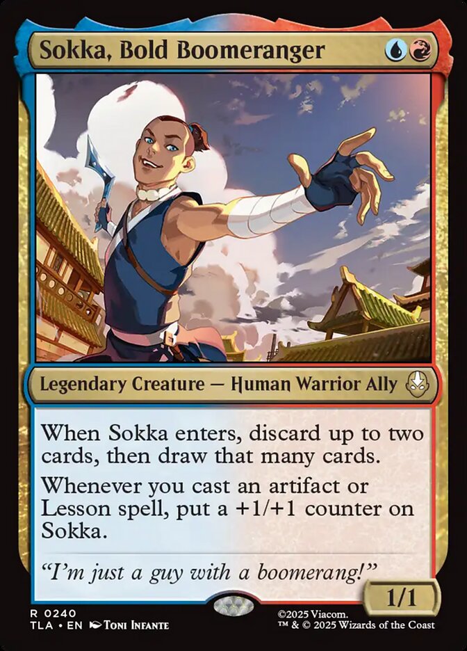 MTG Card Title: Sokka, Bold Boomeranger TLA/240