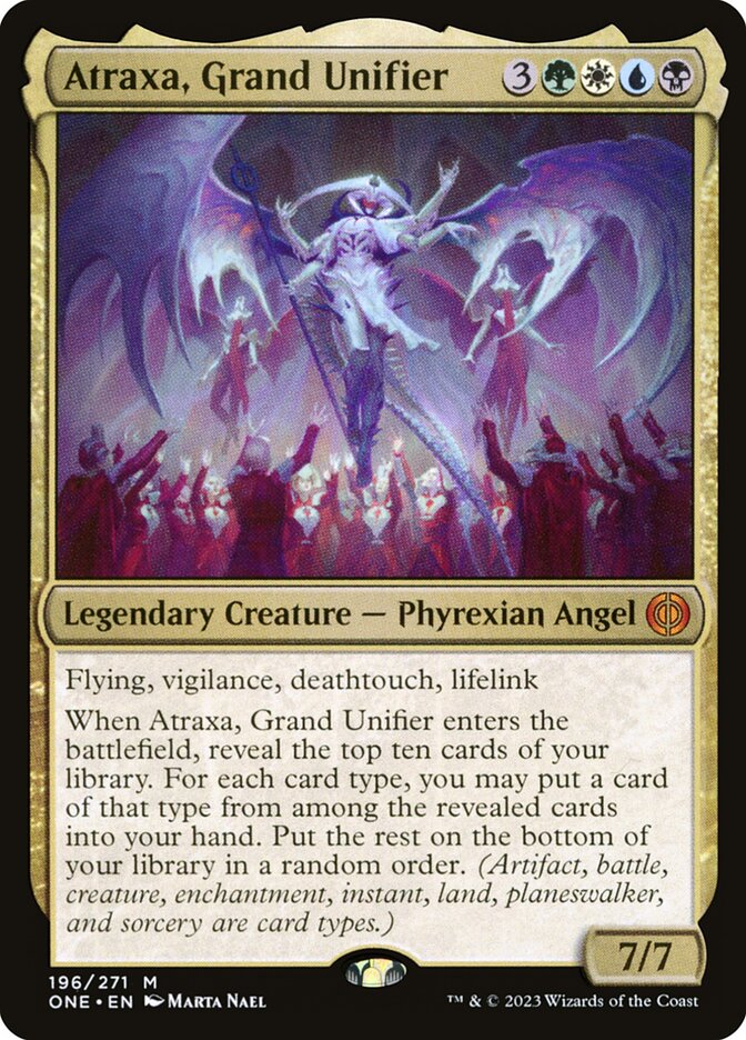 MTG Card Title: Atraxa, Grand Unifier ONE/196