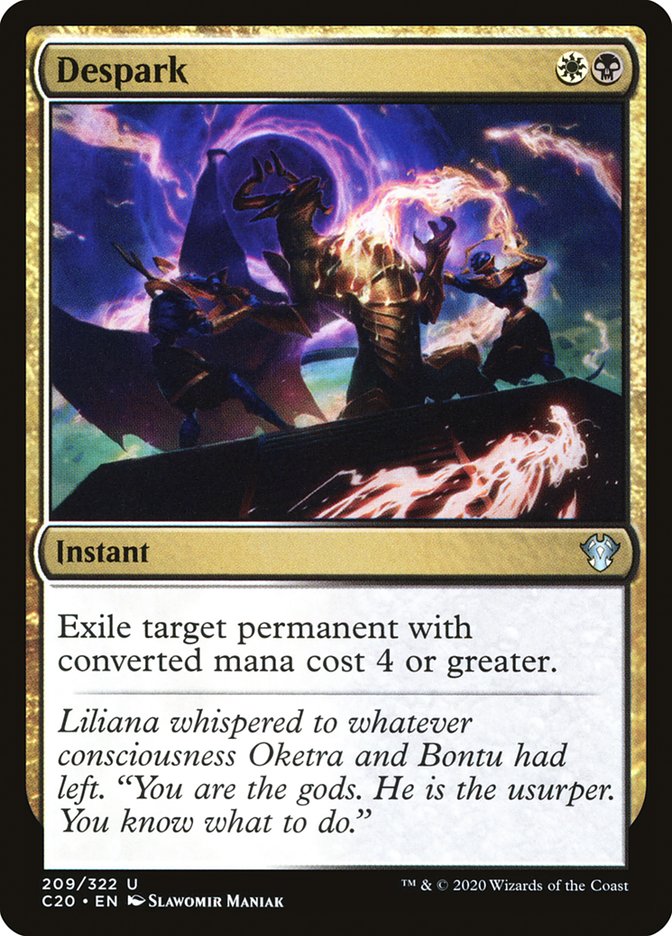 MTG Card Title: Despark C20/209