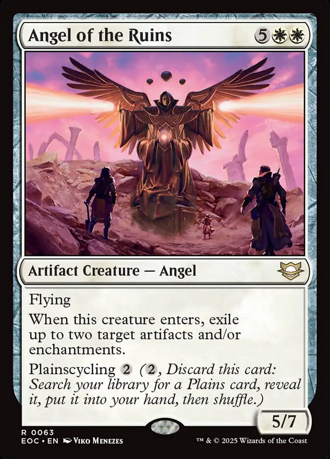 MTG Card Title: Angel of the Ruins EOC/63