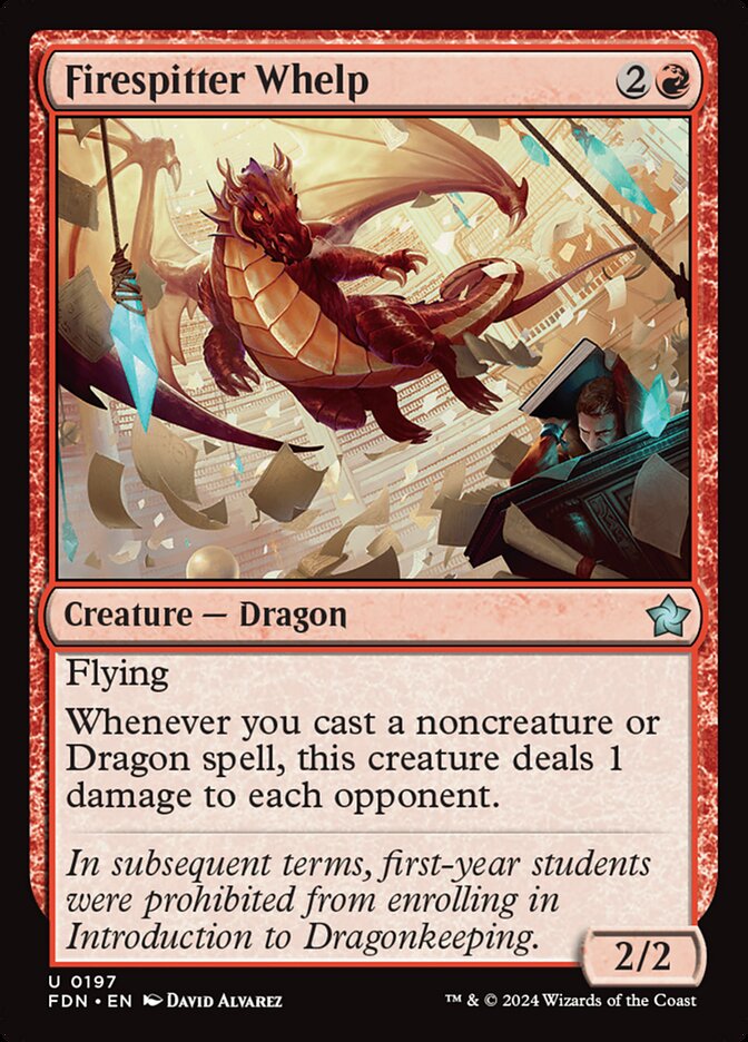 MTG Card Title: Firespitter Whelp FDN/197