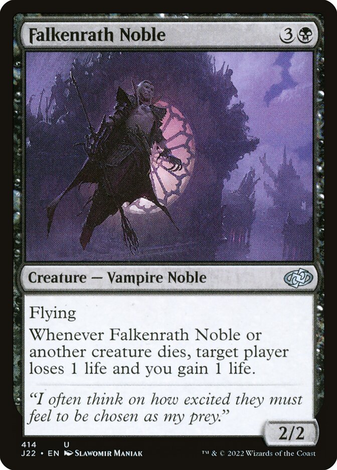 MTG Card Title: Falkenrath Noble J22/414