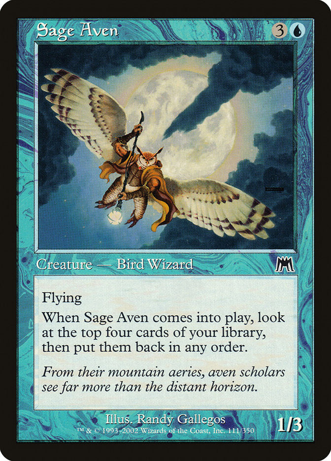 MTG Card Title: Sage Aven ONS/111