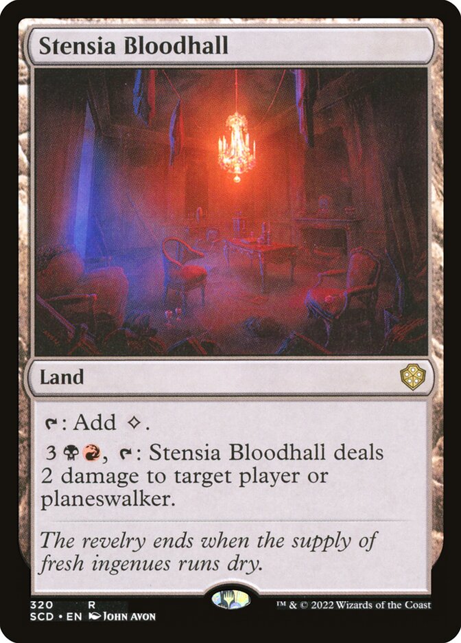 MTG Card Title: Stensia Bloodhall SCD/320