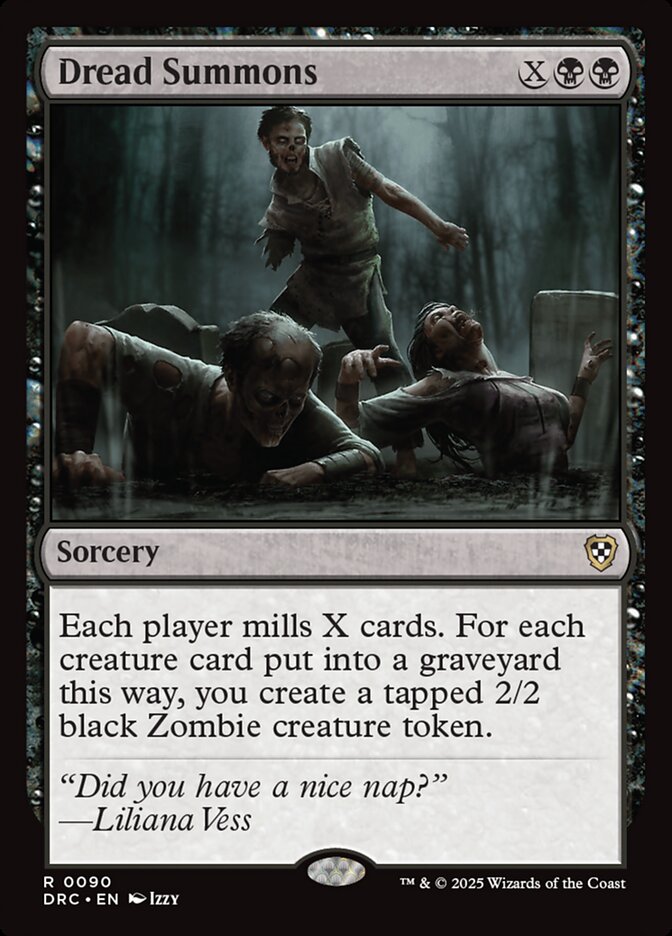 MTG Card Title: Dread Summons DRC/90